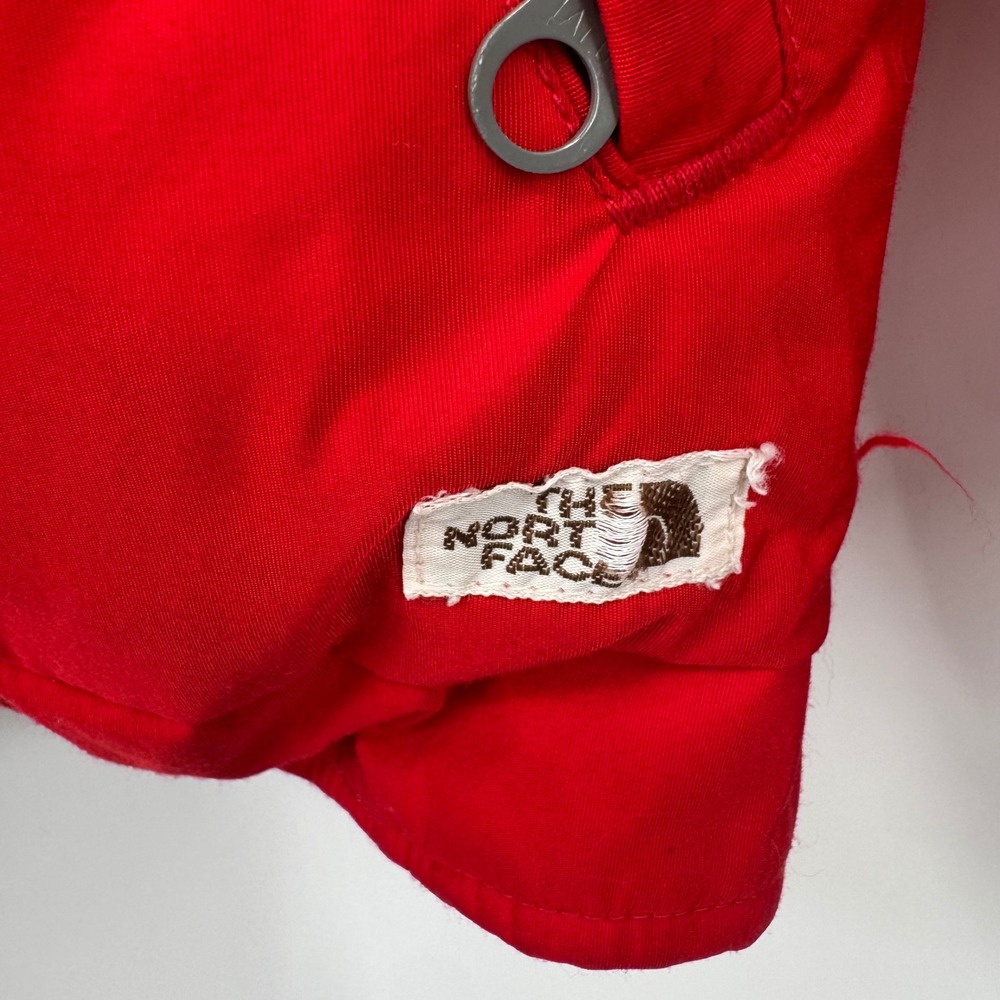 VTG 70's The North Face Brown Label Red Down Puffer Parka Jacket Mens L Made USA - Picture 4 of 12
